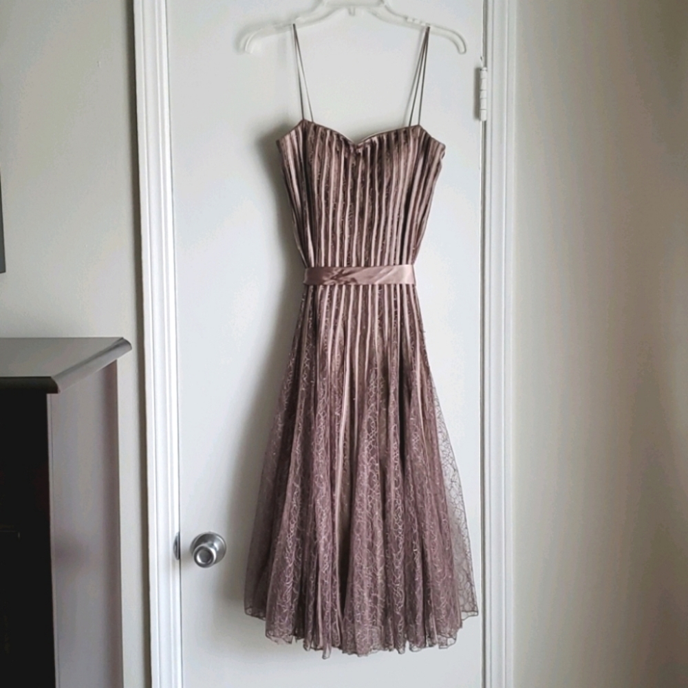 Fun Cocktail Dress with Spaghetti Straps